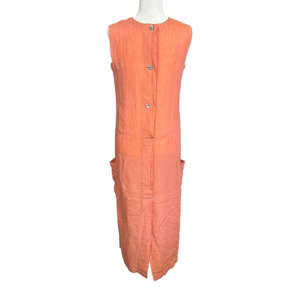 Shirin Guild 100% Linen Dress Small Minimalist Quality Quiet Luxury Natural Boho - Picture 8 of 14